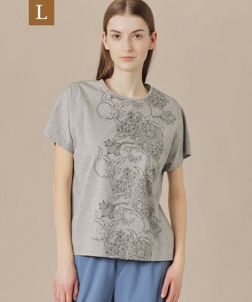 MACKINTOSH LONDON(L Size)/マッキントッシュ ロンドン (エル サイズ) 【L】【BIBURY FLOWER】ラインバイブリーフラワーTシャツ グレー系1 44 MACKINTOSH LONDON(L Size)/マッキントッシュ ロンドン (エル サイズ) 【L】【BIBURY FLOWER】ラインバイブリーフラワーTシャツ グレー系1 44