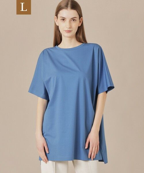 MACKINTOSH LONDON(L Size)/マッキントッシュ ロンドン (エル サイズ) 【L】【The Essential Collection】プレーティング天竺半袖ロングTシャツ ブルー4 44 MACKINTOSH LONDON(L Size)/マッキントッシュ ロンドン (エル サイズ) 【L】【The Essential Collection】プレーティング天竺半袖ロングTシャツ ブルー4 44