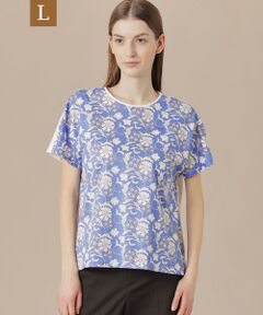 MACKINTOSH LONDON(L Size) / マッキントッシュ ロンドン (エル サイズ) カットソー | 【L】【婦人画報掲載】【BIBURY FLOWER】カラーバイブリーフラワープリントTシャツ