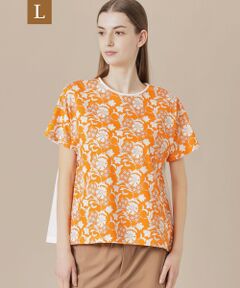 MACKINTOSH LONDON(L Size) / マッキントッシュ ロンドン (エル サイズ) カットソー | 【L】【婦人画報掲載】【BIBURY FLOWER】カラーバイブリーフラワープリントTシャツ