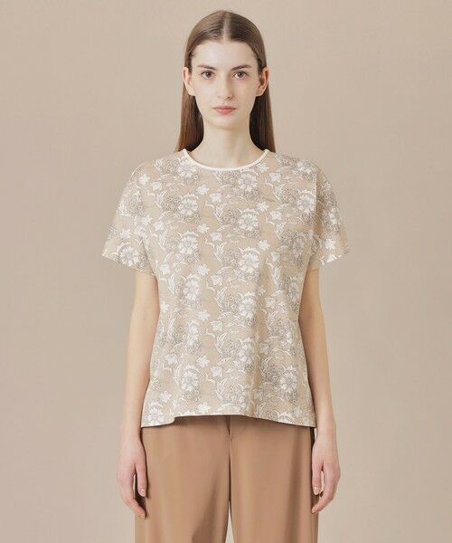 MACKINTOSH LONDON(L Size) / マッキントッシュ ロンドン (エル サイズ) カットソー | 【L】【婦人画報掲載】【BIBURY FLOWER】カラーバイブリーフラワープリントTシャツ | 詳細6