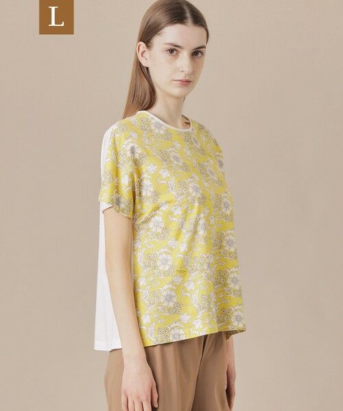 MACKINTOSH LONDON(L Size)/マッキントッシュ ロンドン (エル サイズ) 【L】【婦人画報掲載】【BIBURY FLOWER】カラーバイブリーフラワープリントTシャツ イエロー 44 MACKINTOSH LONDON(L Size)/マッキントッシュ ロンドン (エル サイズ) 【L】【婦人画報掲載】【BIBURY FLOWER】カラーバイブリーフラワープリントTシャツ イエロー 44
