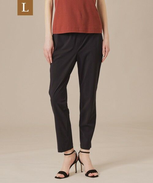 MACKINTOSH LONDON(L Size)/マッキントッシュ ロンドン (エル サイズ) 【L】【婦人画報掲載】【Lesbury Easy Pants/レスベリー イージーパンツ】トリコットストレッチクロップトパンツ ブラック 44 MACKINTOSH LONDON(L Size)/マッキントッシュ ロンドン (エル サイズ) 【L】【婦人画報掲載】【Lesbury Easy Pants/レスベリー イージーパンツ】トリコットストレッチクロップトパンツ ブラック 44