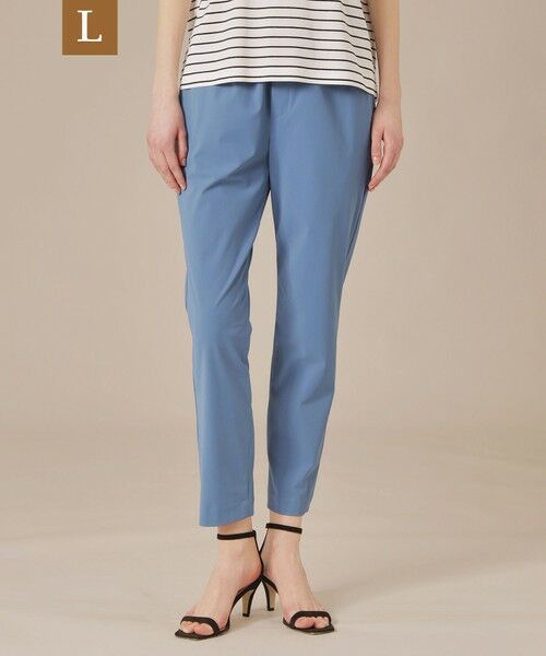MACKINTOSH LONDON(L Size) / マッキントッシュ ロンドン (エル サイズ) その他パンツ | 【L】【婦人画報掲載】【Lesbury Easy Pants/レスベリー イージーパンツ】トリコットストレッチクロップトパンツ(ブルー5)
