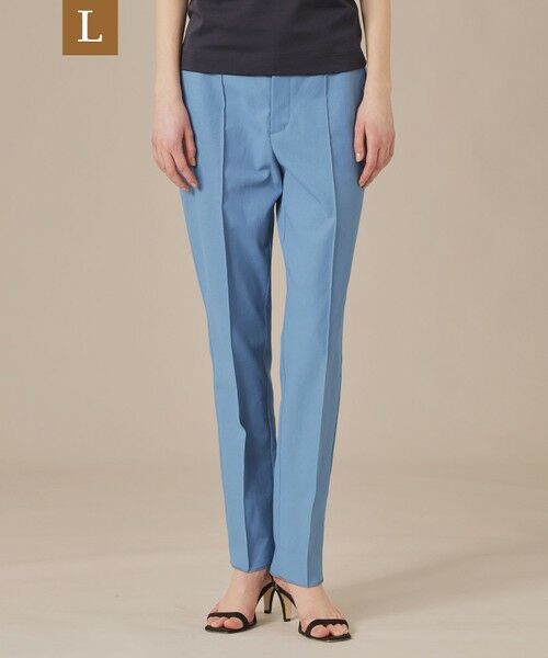 MACKINTOSH LONDON(L Size)/マッキントッシュ ロンドン (エル サイズ) 【L】【婦人画報掲載】コットンリネンブレンドオックステーパードパンツ ブルー4 44 MACKINTOSH LONDON(L Size)/マッキントッシュ ロンドン (エル サイズ) 【L】【婦人画報掲載】コットンリネンブレンドオックステーパードパンツ ブルー4 44