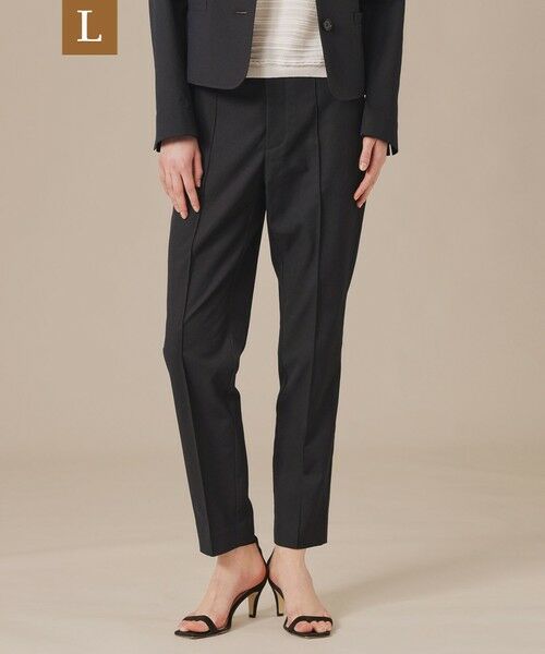 MACKINTOSH LONDON(L Size)/マッキントッシュ ロンドン (エル サイズ) 【L】【婦人画報掲載】コットンリネンブレンドオックステーパードパンツ ネイビー 44 MACKINTOSH LONDON(L Size)/マッキントッシュ ロンドン (エル サイズ) 【L】【婦人画報掲載】コットンリネンブレンドオックステーパードパンツ ネイビー 44