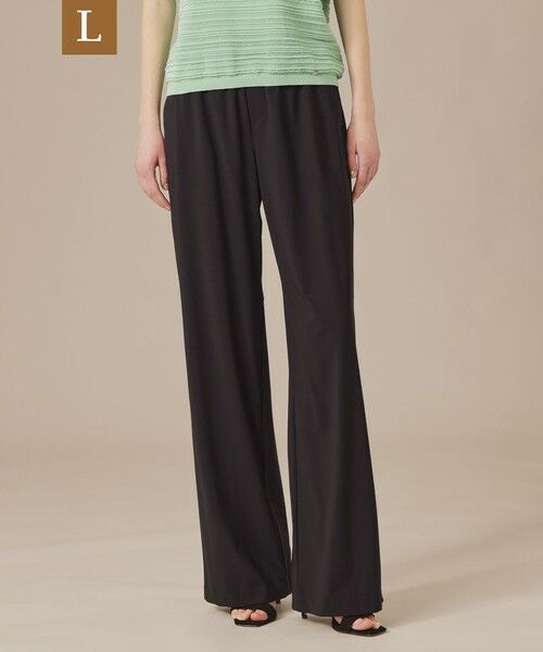 MACKINTOSH LONDON(L Size)/マッキントッシュ ロンドン (エル サイズ) 【L】【Lesbury Easy Pants/レスベリー イージーパンツ】トリコットストレッチワイドトパンツ ブラック 46 MACKINTOSH LONDON(L Size)/マッキントッシュ ロンドン (エル サイズ) 【L】【Lesbury Easy Pants/レスベリー イージーパンツ】トリコットストレッチワイドトパンツ ブラック 46