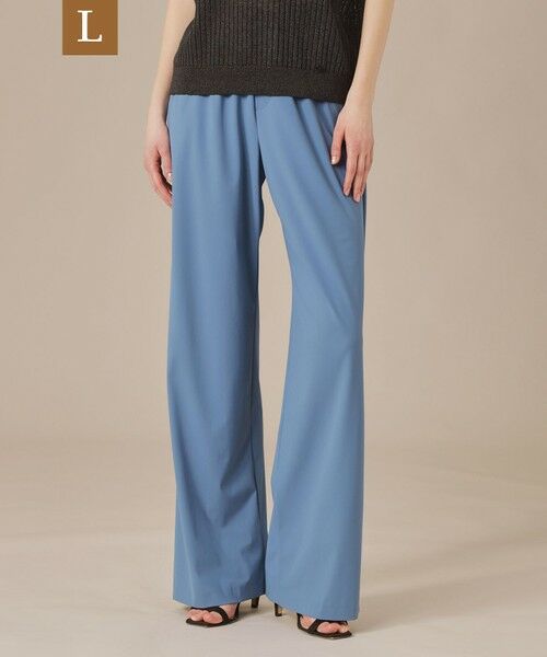 MACKINTOSH LONDON(L Size)/マッキントッシュ ロンドン (エル サイズ) 【L】【Lesbury Easy Pants/レスベリー イージーパンツ】トリコットストレッチワイドトパンツ ブルー5 44 MACKINTOSH LONDON(L Size)/マッキントッシュ ロンドン (エル サイズ) 【L】【Lesbury Easy Pants/レスベリー イージーパンツ】トリコットストレッチワイドトパンツ ブルー5 44