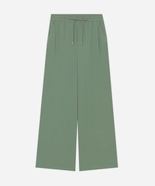 MACKINTOSH LONDON(L Size) / マッキントッシュ ロンドン (エル サイズ) その他パンツ | 【L】【Lesbury Easy Pants/レスベリー イージーパンツ】トリコットストレッチワイドパンツ(グリーン)
