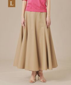 MACKINTOSH LONDON(L Size) / マッキントッシュ ロンドン (エル サイズ) ロング・マキシ丈スカート | 【L】ハイブリッドギャバジンフレアースカート