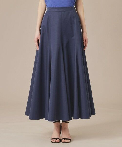 MACKINTOSH LONDON(L Size) / マッキントッシュ ロンドン (エル サイズ) ロング・マキシ丈スカート | 【L】ハイブリッドギャバジンフレアースカート | 詳細3