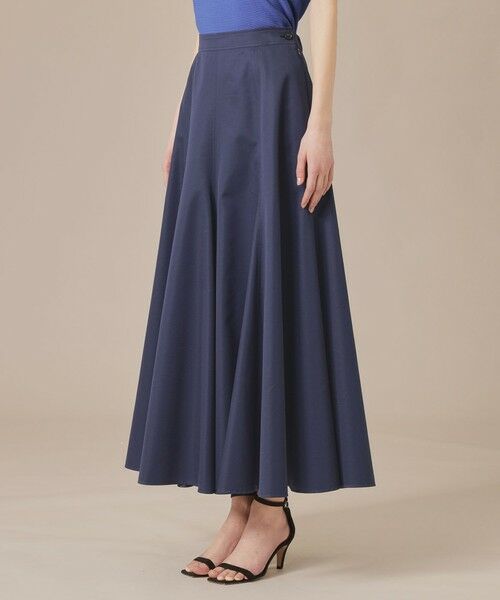 MACKINTOSH LONDON(L Size) / マッキントッシュ ロンドン (エル サイズ) ロング・マキシ丈スカート | 【L】ハイブリッドギャバジンフレアースカート | 詳細4