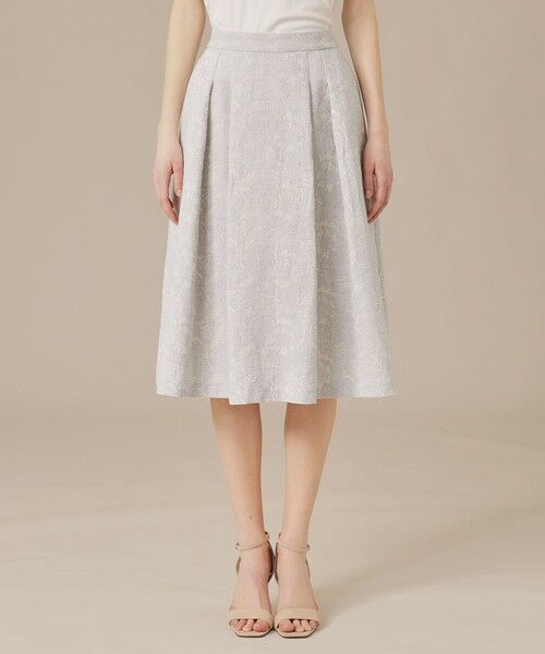 MACKINTOSH LONDON(L Size) / マッキントッシュ ロンドン (エル サイズ) ロング・マキシ丈スカート | 【L】【婦人画報掲載】【BIBURY FLOWER】バイブリーフラワージャカードスカート | 詳細2