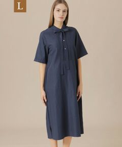 MACKINTOSH LONDON(L Size) / マッキントッシュ ロンドン (エル サイズ) ロング・マキシ丈ワンピース | 【L】ライトナチュラルタンブラーワンピース