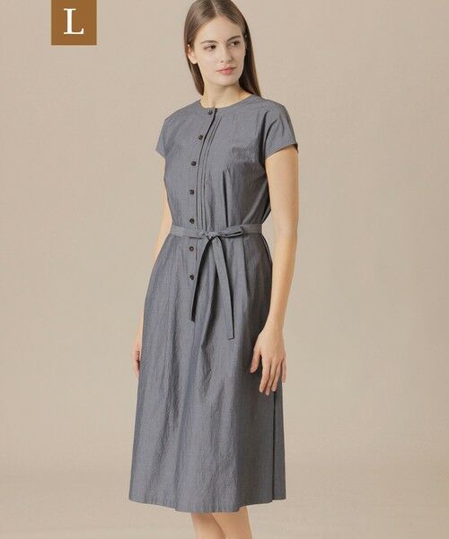 MACKINTOSH LONDON(L Size)/マッキントッシュ ロンドン (エル サイズ) 【L】ハイカウントエンザイムワンピース チャコールグレー 44 MACKINTOSH LONDON(L Size)/マッキントッシュ ロンドン (エル サイズ) 【L】ハイカウントエンザイムワンピース チャコールグレー 44