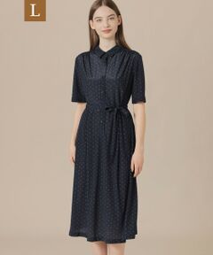 MACKINTOSH LONDON(L Size) / マッキントッシュ ロンドン (エル サイズ) ロング・マキシ丈ワンピース | 【L】【WEB・一部店舗限定】アスタープリントジャージワンピース