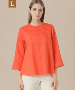 MACKINTOSH LONDON(L Size) / マッキントッシュ ロンドン (エル サイズ) シャツ・ブラウス | 【L】コットンラミーエンブロイダリーブラウス