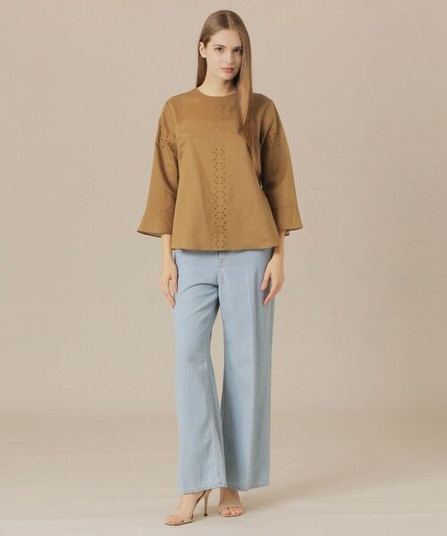 MACKINTOSH LONDON(L Size) / マッキントッシュ ロンドン (エル サイズ) シャツ・ブラウス | 【L】コットンラミーエンブロイダリーブラウス | 詳細3