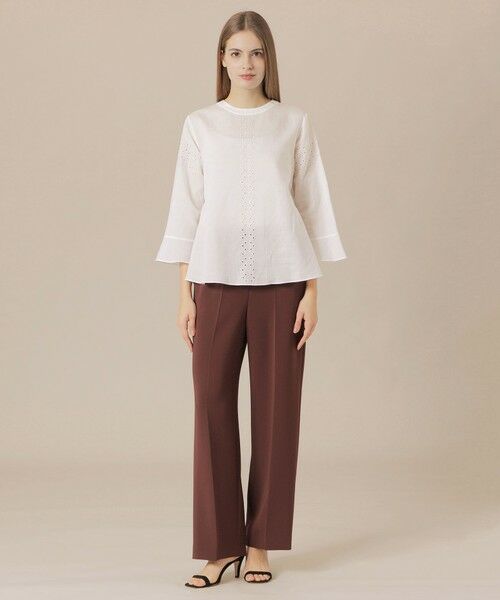 MACKINTOSH LONDON(L Size) / マッキントッシュ ロンドン (エル サイズ) シャツ・ブラウス | 【L】コットンラミーエンブロイダリーブラウス | 詳細1