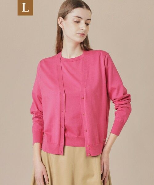 MACKINTOSH LONDON(L Size)/マッキントッシュ ロンドン (エル サイズ) 【L】スビンコットンニットカーディガン レッド 46 MACKINTOSH LONDON(L Size)/マッキントッシュ ロンドン (エル サイズ) 【L】スビンコットンニットカーディガン レッド 46