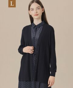 ⭐️新品⭐️ MACKINTOSH LONDON ネイビー カーディガン　Ｌ セール】 【L】ラスター麻ロングカーディガン （ニット
