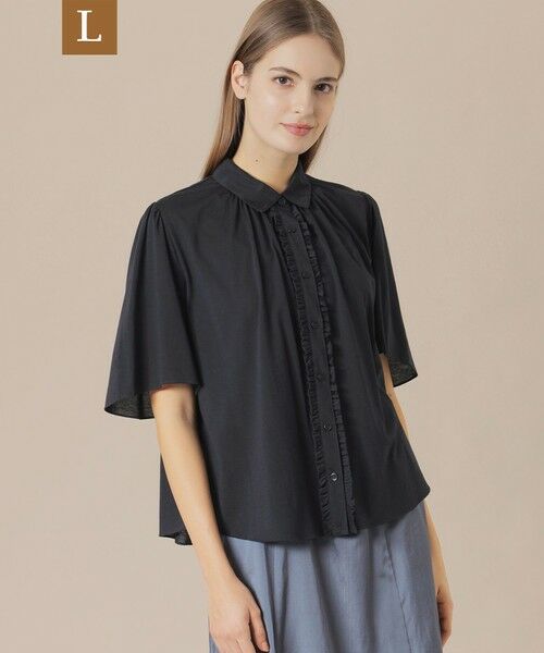 MACKINTOSH LONDON(L Size)/マッキントッシュ ロンドン (エル サイズ) 【L】シアーコットンナイロンブラウス ネイビー 44 MACKINTOSH LONDON(L Size)/マッキントッシュ ロンドン (エル サイズ) 【L】シアーコットンナイロンブラウス ネイビー 44