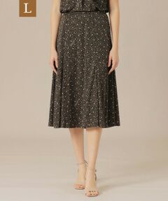 MACKINTOSH LONDON(L Size) / マッキントッシュ ロンドン (エル サイズ) ロング・マキシ丈スカート | 【L】ランダムドットプリントスカート