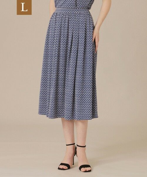 MACKINTOSH LONDON(L Size) / マッキントッシュ ロンドン (エル サイズ) ロング・マキシ丈スカート | 【L】【WEB・一部店舗限定】レードルプリントスカート（ブルー5）