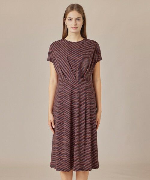 MACKINTOSH LONDON(L Size) / マッキントッシュ ロンドン (エル サイズ) ロング・マキシ丈ワンピース | 【L】チルトスクエアプリントワンピース | 詳細3