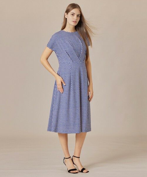 MACKINTOSH LONDON(L Size) / マッキントッシュ ロンドン (エル サイズ) ロング・マキシ丈ワンピース | 【L】チルトスクエアプリントワンピース | 詳細1