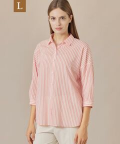 MACKINTOSH LONDON(L Size) / マッキントッシュ ロンドン (エル サイズ) シャツ・ブラウス | 【L】オンブレストライプブラウス