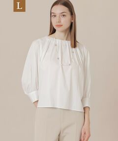 MACKINTOSH LONDON(L Size) / マッキントッシュ ロンドン (エル サイズ) シャツ・ブラウス | 【L】【WEB・一部店舗限定】コットンナイロンストレッチノーカラーブラウス