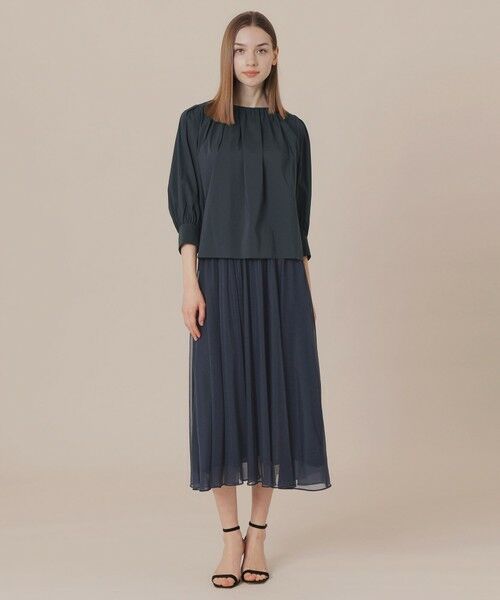 MACKINTOSH LONDON(L Size) / マッキントッシュ ロンドン (エル サイズ) シャツ・ブラウス | 【L】【WEB・一部店舗限定】コットンナイロンストレッチノーカラーブラウス | 詳細2