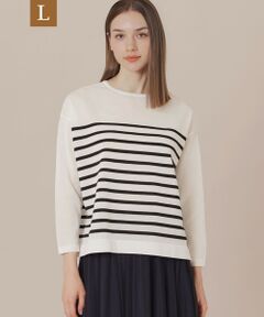 MACKINTOSH LONDON(L Size) / マッキントッシュ ロンドン (エル サイズ) ニット・セーター | 【L】【WEB・一部店舗限定】シースルーボーダーニットプルオーバー