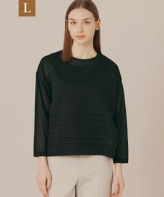 MACKINTOSH LONDON(L Size) / マッキントッシュ ロンドン (エル サイズ) ニット・セーター | 【L】【WEB・一部店舗限定】シースルーボーダーニットプルオーバー