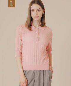 MACKINTOSH LONDON(L Size) / マッキントッシュ ロンドン (エル サイズ) ニット・セーター | 【L】シアーアンドリューニットポロシャツ