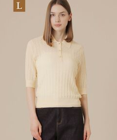 MACKINTOSH LONDON(L Size) / マッキントッシュ ロンドン (エル サイズ) ニット・セーター | 【L】シアーアンドリューニットポロシャツ