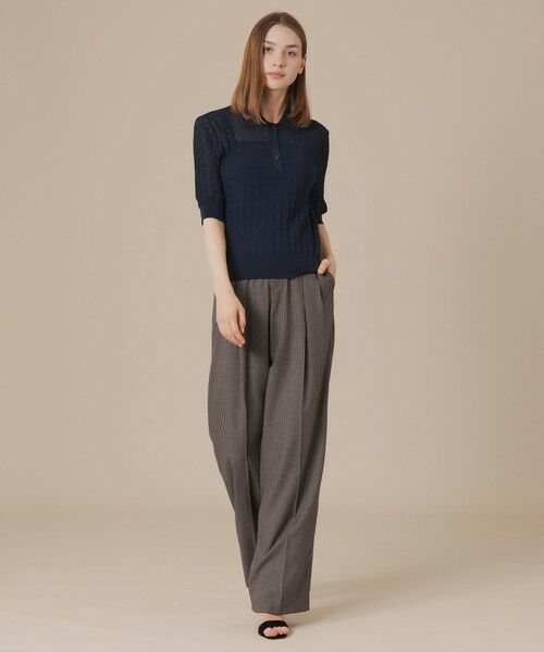 MACKINTOSH LONDON ニットポロ　LL ネイビー MACKINTOSH LONDON ニットポロ LL ネイビー