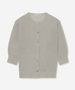 美品 マッキントッシュロンドン ラスター麻ロングカーディガン リネン混 ブルー 美品 マッキントッシュロンドン ラスター麻ロングカーディガン