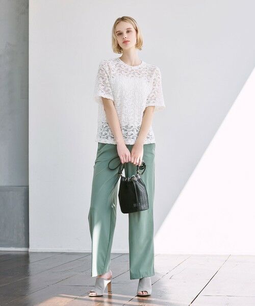 MACKINTOSH LONDON(L Size) / マッキントッシュ ロンドン (エル サイズ) カットソー | 【L】フラワーレースジャージープルオーバー | 詳細2