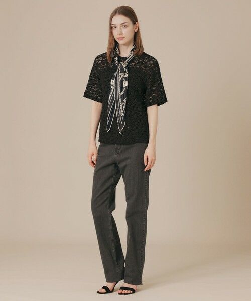 MACKINTOSH LONDON(L Size) / マッキントッシュ ロンドン (エル サイズ) カットソー | 【L】フラワーレースジャージープルオーバー | 詳細6