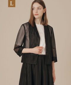 MACKINTOSH LONDON(L Size) / マッキントッシュ ロンドン (エル サイズ) ノーカラージャケット | 【L】エアリーリンクルジャケット