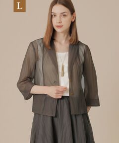 MACKINTOSH LONDON(L Size) / マッキントッシュ ロンドン (エル サイズ) ノーカラージャケット | 【L】エアリーリンクルジャケット