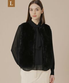 MACKINTOSH LONDON(L Size) / マッキントッシュ ロンドン (エル サイズ) ノーカラージャケット | 【L】ファージレニットコンビ