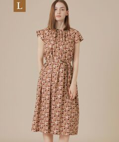 MACKINTOSH LONDON(L Size) / マッキントッシュ ロンドン (エル サイズ) ロング・マキシ丈ワンピース | 【L】ウェーブプリントワンピース