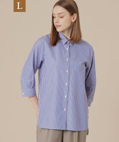 MACKINTOSH LONDON(L Size) / マッキントッシュ ロンドン (エル サイズ) シャツ・ブラウス | 【L】コットンストライプチュニックシャツ