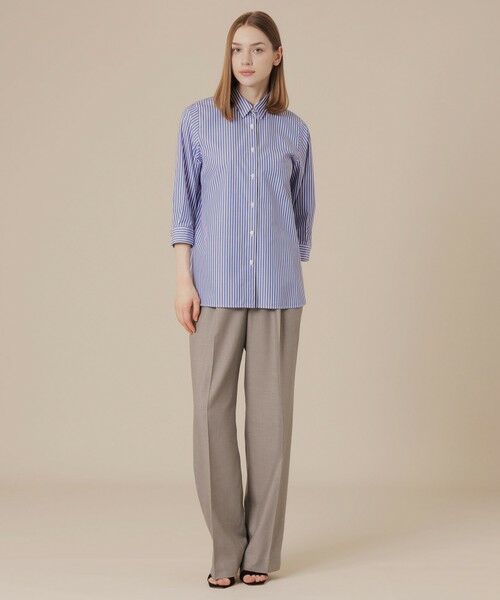 MACKINTOSH LONDON(L Size) / マッキントッシュ ロンドン (エル サイズ) シャツ・ブラウス | 【L】コットンストライプチュニックシャツ | 詳細1