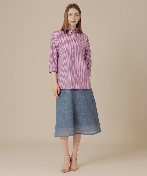 MACKINTOSH LONDON(L Size) / マッキントッシュ ロンドン (エル サイズ) シャツ・ブラウス | 【L】コットンストライプチュニックシャツ | 詳細2