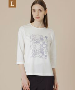 MACKINTOSH LONDON(L Size) / マッキントッシュ ロンドン (エル サイズ) カットソー | 【L】【BIBURY FLOWER】シルエットバイブリープリントＴシャツ