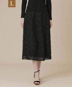 MACKINTOSH LONDON(L Size) / マッキントッシュ ロンドン (エル サイズ) ロング・マキシ丈スカート | 【L】ボタニカルレーススカート